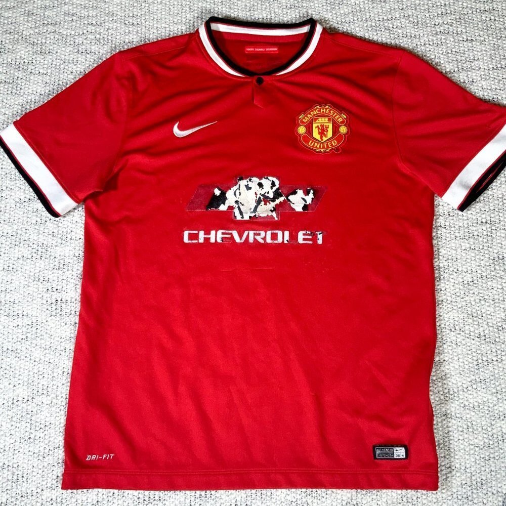 Manchester United 2014/15 Home Soccer Jersey Nike Size Large